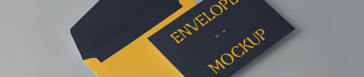 Free Small Envelope Mockup and Card Mockup PSD