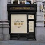 Free Small Storefront PSD Mockup