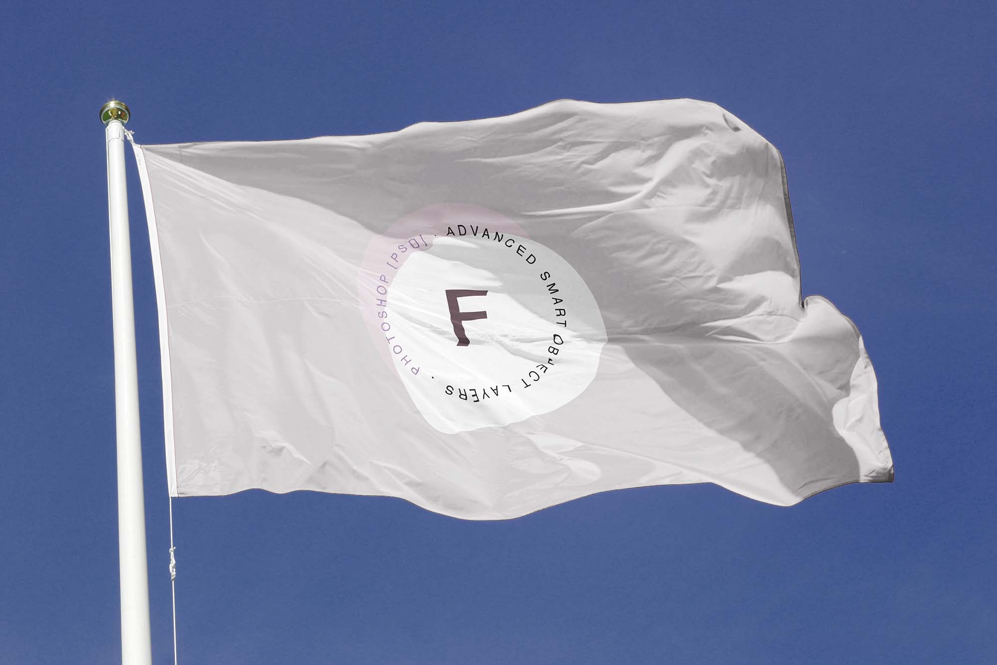 Free Smart Flag Mockup PSD