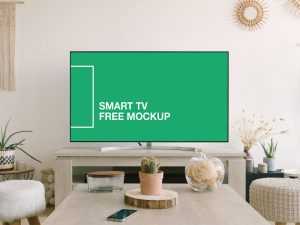 Free Smart TV Screen Mockup - Best Free Mockup | PsFiles