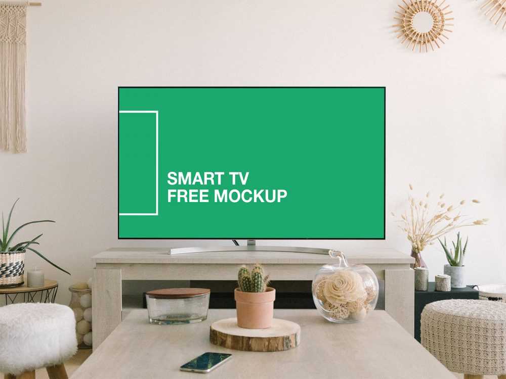 Free Smart TV Screen Mockup - Best Free Mockup | PsFiles