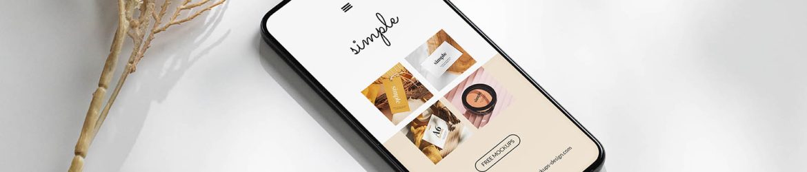 Free Smartphone On White Background Mockup PSD - Free Device Mockups | PsFiles