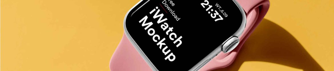 Free Smartwatch Mockup PSD on Floor