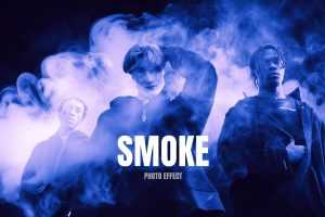 Free Smoke Photo Effect PSD Template - Best PsFiles