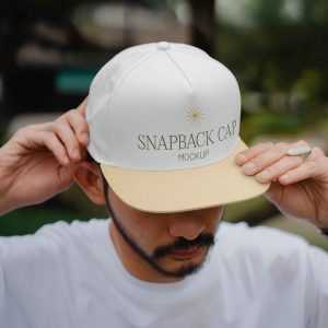 Free Snapback Cap Mockup PSD