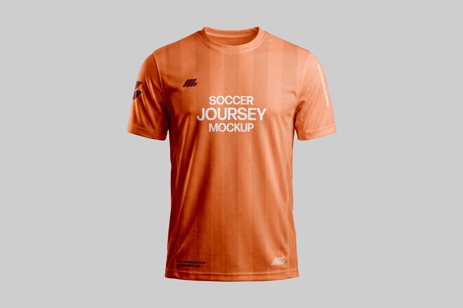 Free Soccer Jersey Mockup Front View Realistic