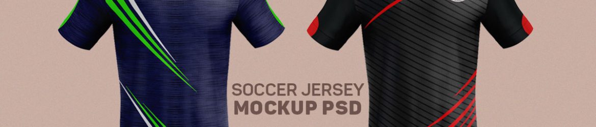 Free Soccer Jersey Mockup PSD