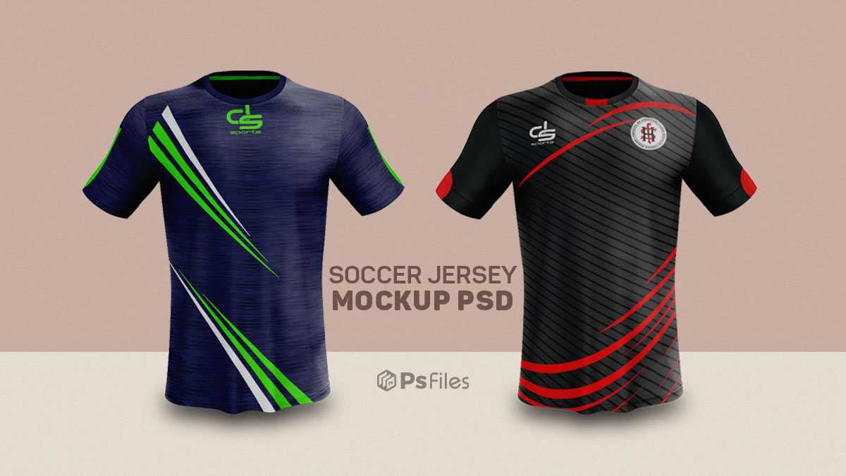 Free Soccer Jersey Mockup PSD