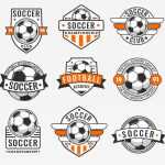 Free Soccer Logos Design Templates in EPS + PSD files