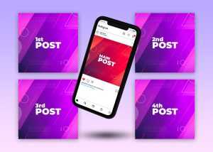 Free Social Media Instagram Post Mockup PSD