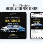 Free Social Media Instagram Post Mockup PSD