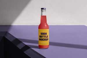 Free Soda Bottle Mockup