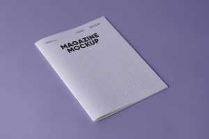 Free Soft Cover Magazine Mockup