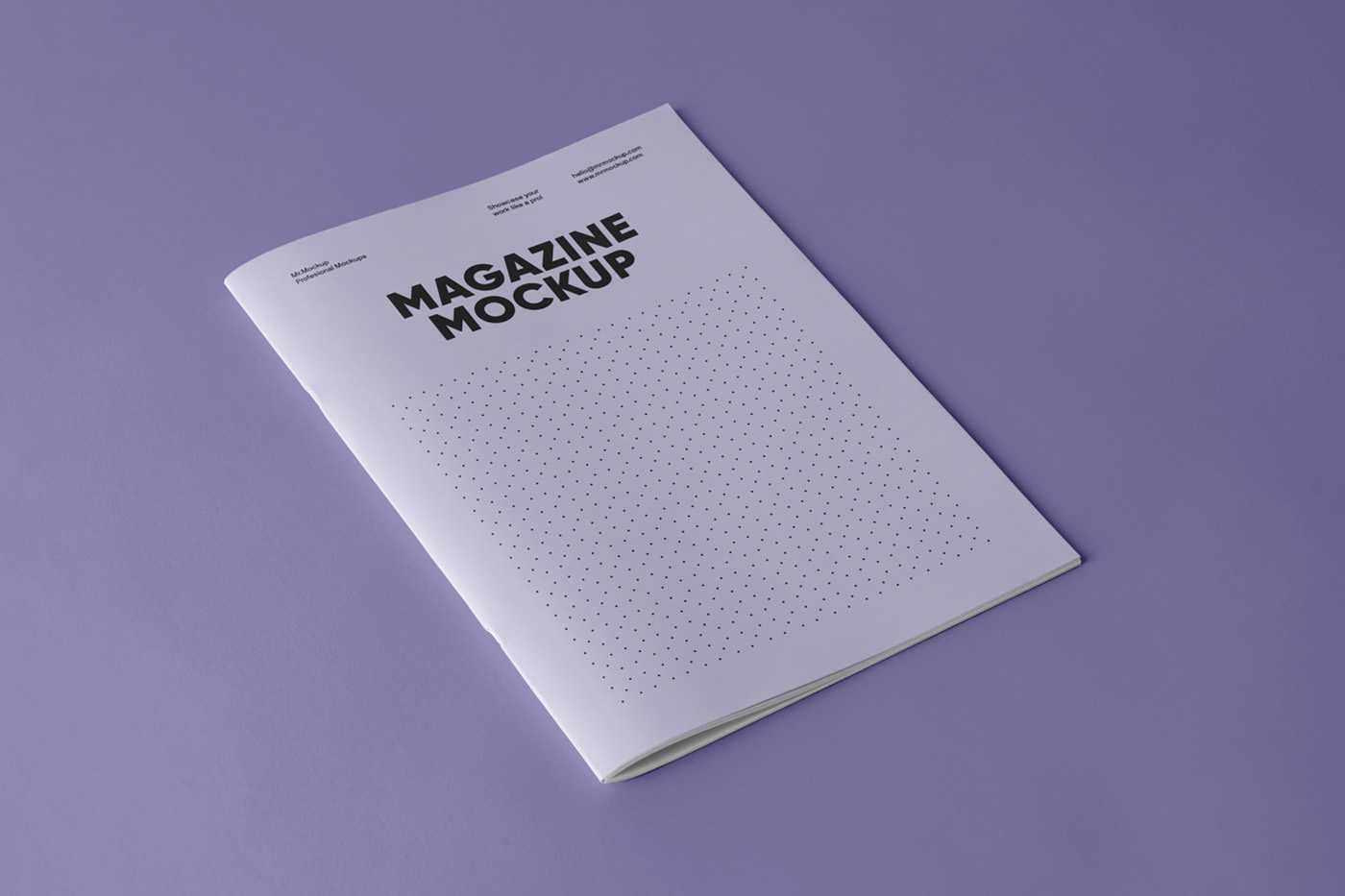 Free Soft Cover Magazine Mockup