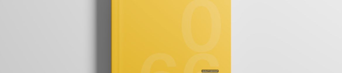 Free Softcover Book Cover Mockup From Top