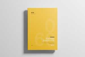 Free Softcover Book Cover Mockup From Top