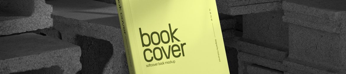 Free Softcover Book Mockup On Brick