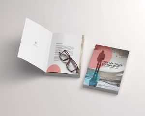 Free Softcover Book Mockup PSD Scene