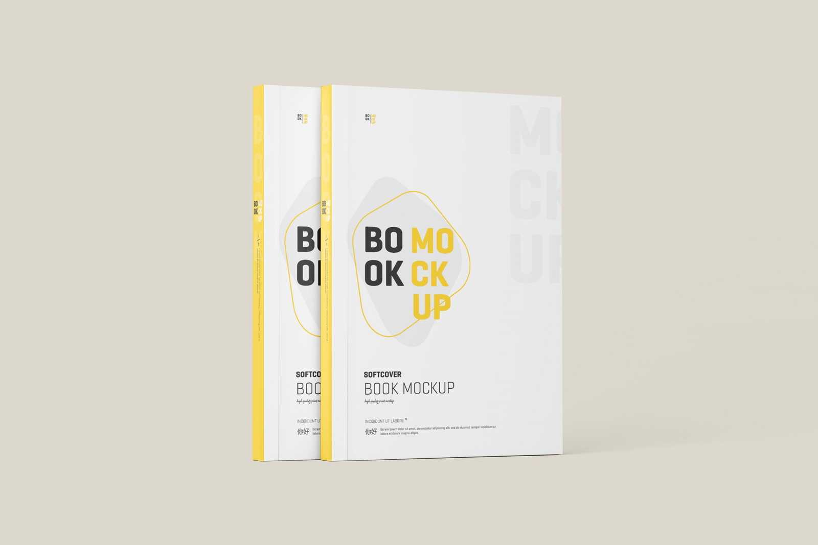 Free Softcover Book Mockup