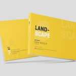 Free Softcover Landscape Book Cover Mockup