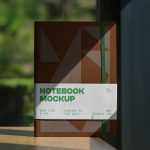 Free Softcover Notebook PSD Mockup