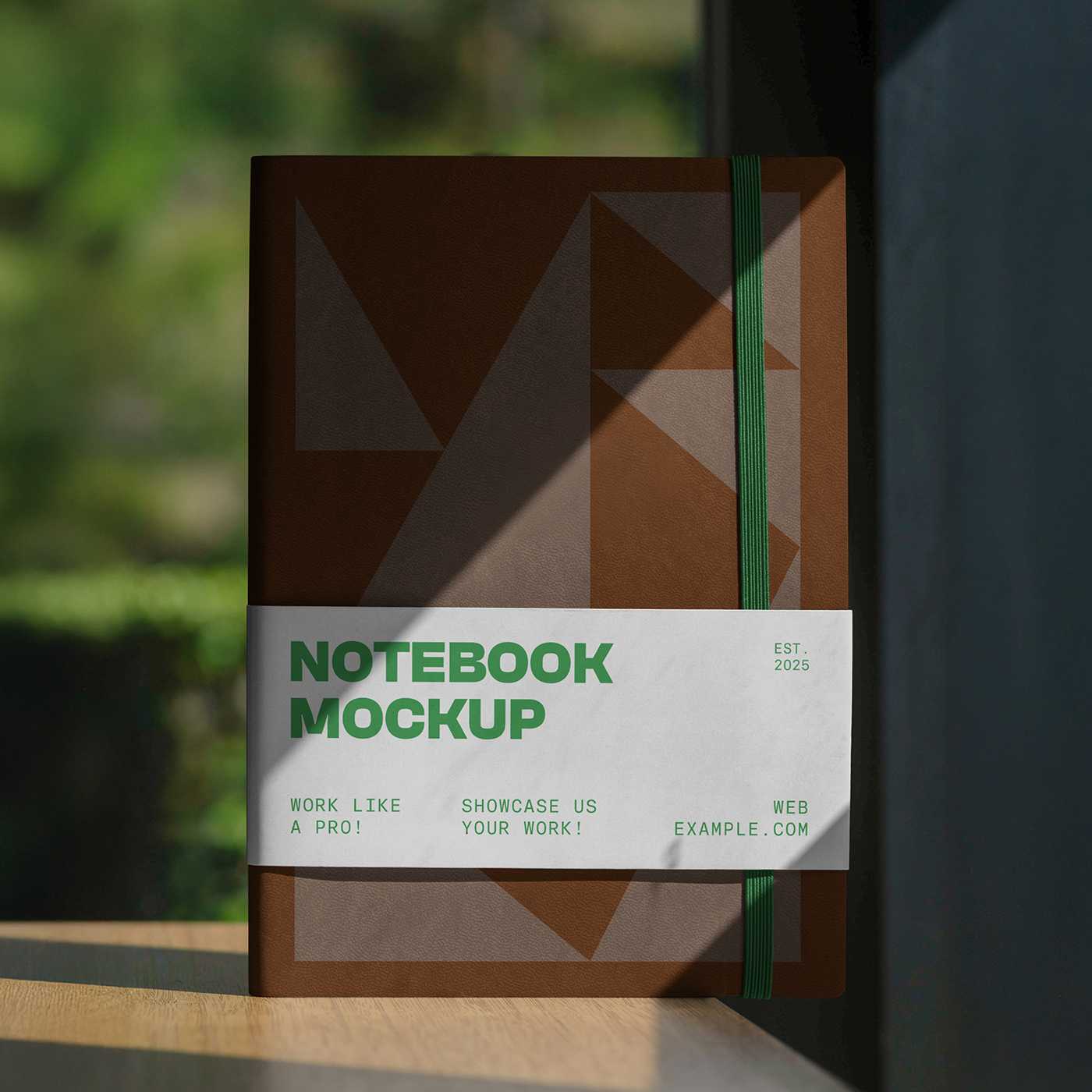 Free Softcover Notebook PSD Mockup