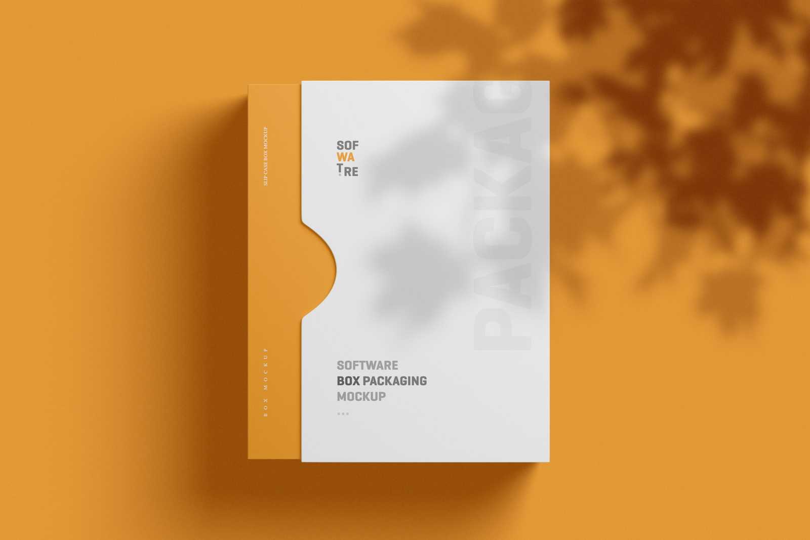 Free Software Box Mockup Slip Case Edition