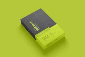 Free Software Box PSD Mockup