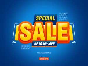 Free Special Sale Offer Banner Text Effect PSD file