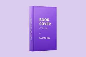 Free Spine Book and Cover Mockup PSD