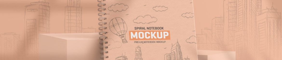 Free Spiral Notebook Mockup