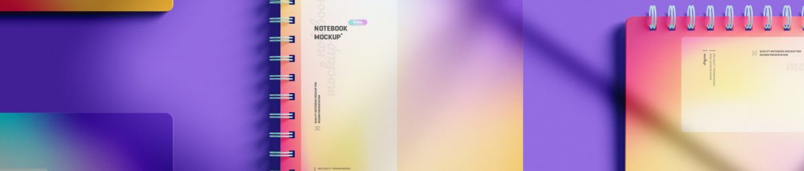 Free Spiral Notebook Mockup Set