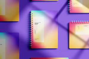 Free Spiral Notebook Mockup Set