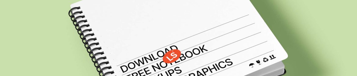 Free Spiral Square Notebook Mockup PSD