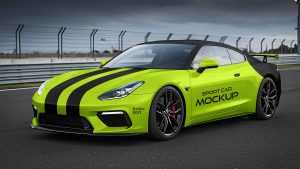 Free Sports Car Mockup PSD