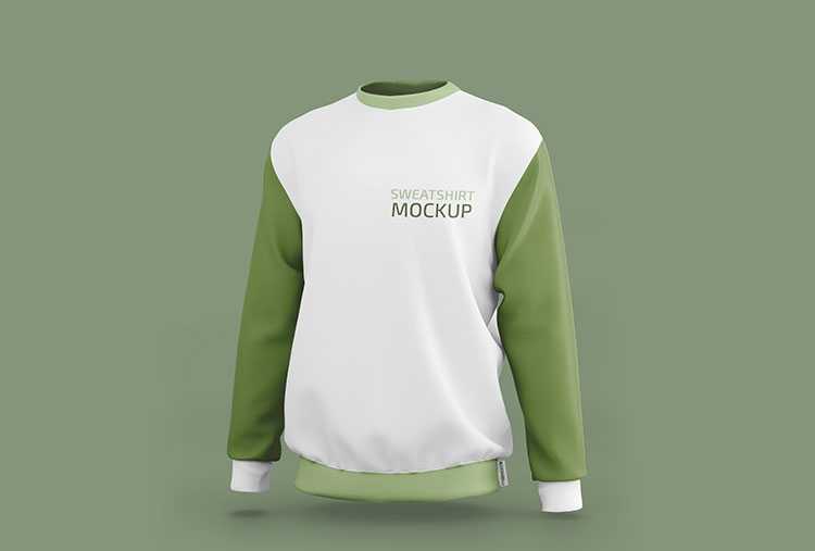Free Sporty Sweatshirt Mockup PSD set