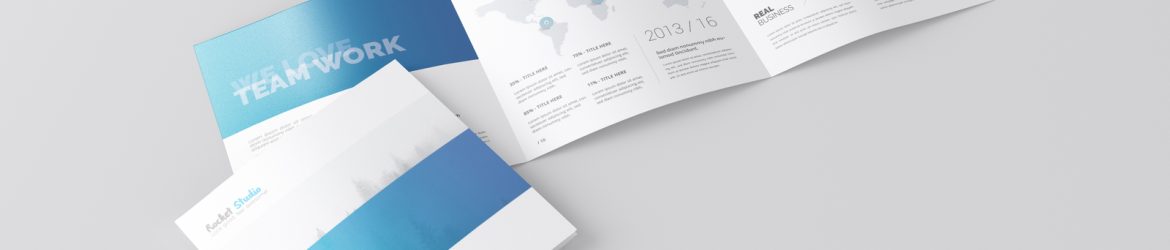 Free Square 3-Fold Brochure Mockup Free Square 3-Fold Brochure Mockup