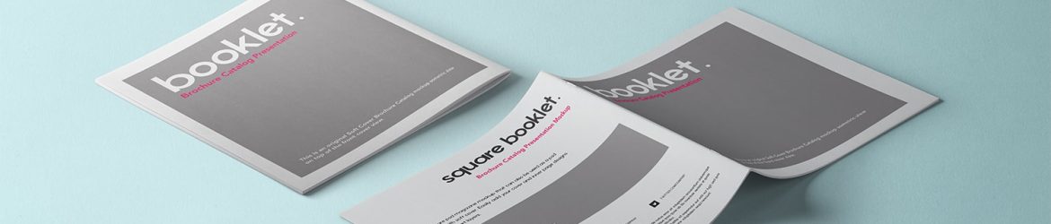Free Square Booklet / Brochure Mockup PSD PSD