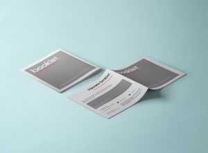 Free Square Booklet / Brochure Mockup PSD PSD