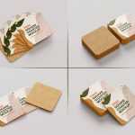 Free Square Coaster Mockups PSD set