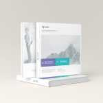 Free Square Hardcover Book Mockup