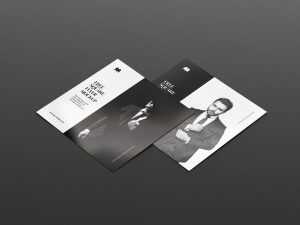 Free Square Invitation Card Mockups 6 PSD set