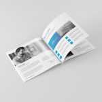 Free Square Magazine Brochure PSD Mockup