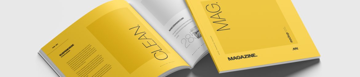 Free Square Magazine Mockup