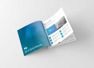 Free Square Magazine PSD Mockup