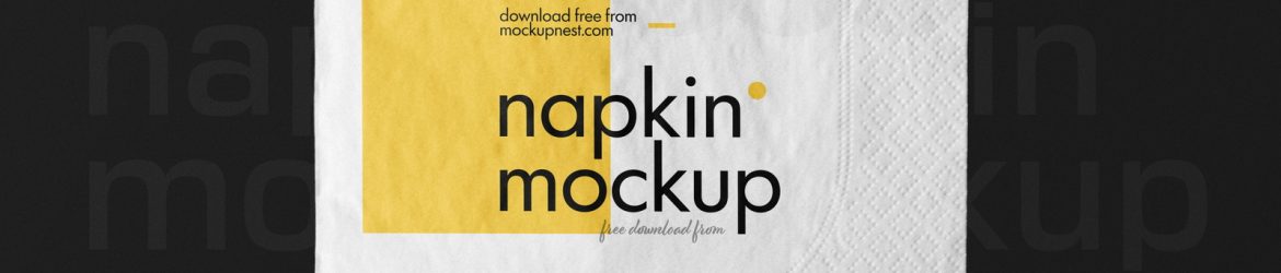 Free Square Paper Napkin Mockup