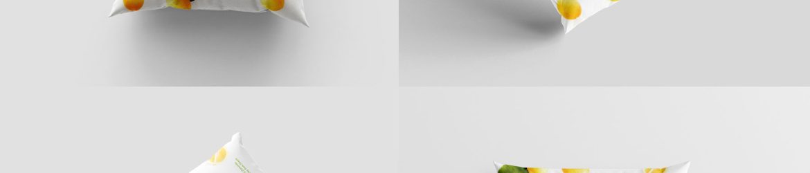 Free Square Pillow Mockups PSD set