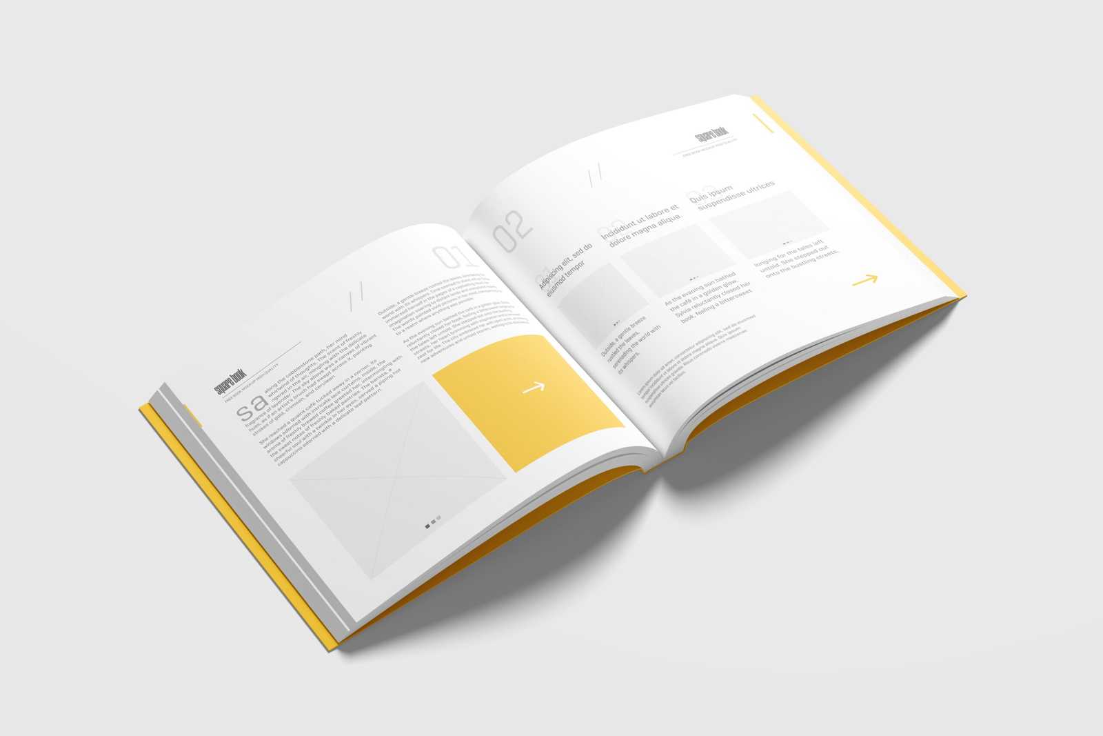 Free Square Softcover Book Mockup