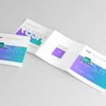 Free Square Trifold Brochure Mockup