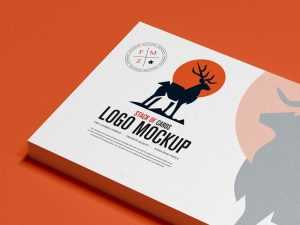 Free Stack of Business Cards for Logo Mockup